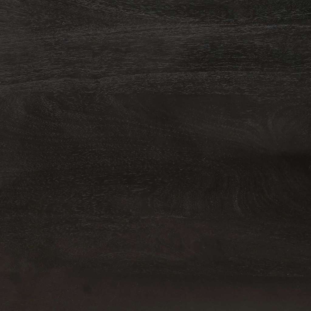 TV Cabinet Black and Gold 80 x 33 x 46 cm Solid mango wood